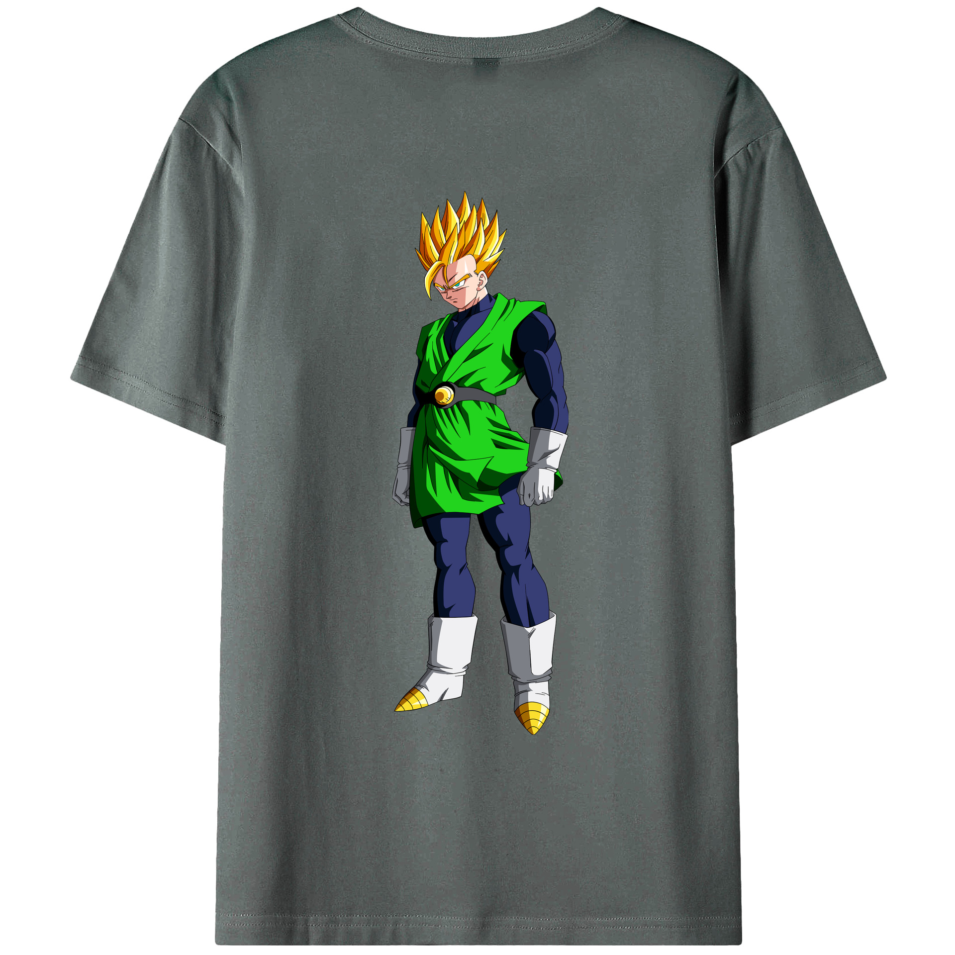 （画像用） ドラゴンボール 孫 悟飯（そんごはん）DRAGON BALL Son Gohan 綿100％ メンズ半袖Tシャツ（バックプリント） 通気性